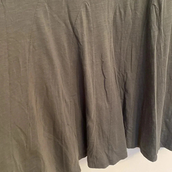 Garnet Hill 100% prima cotton gray tank dress - A line- Medium - Picture 3 of 8